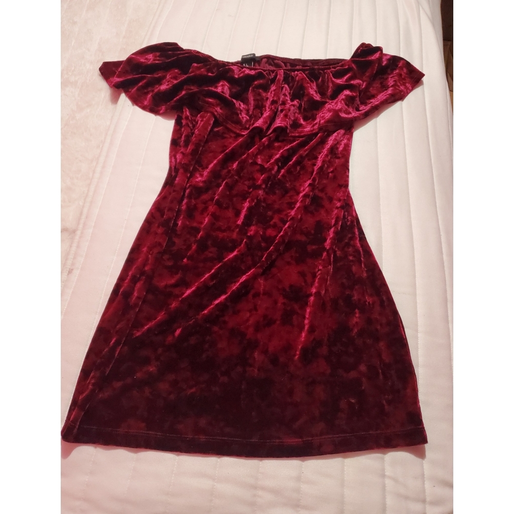 VELVET MINI DRESS